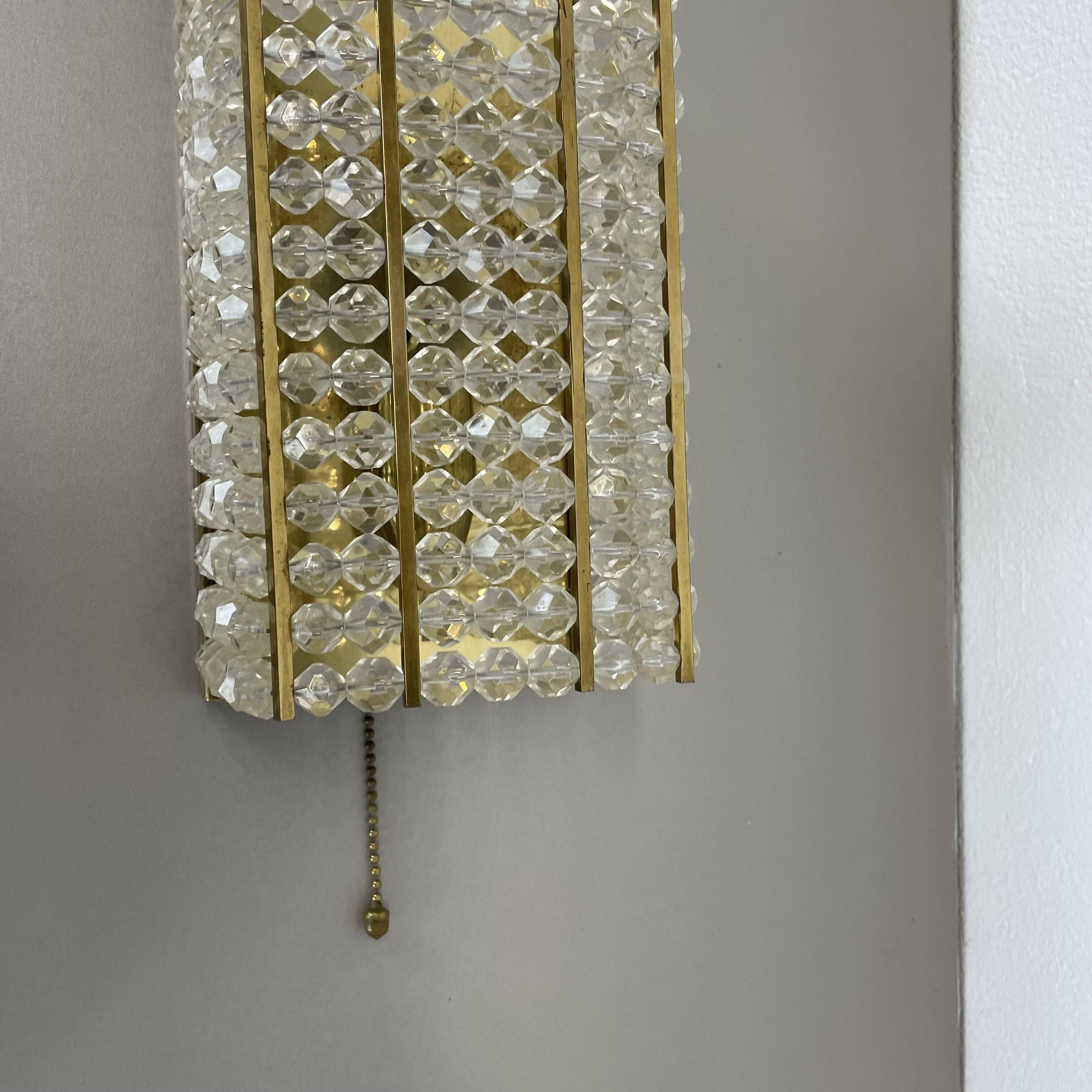 brass and aryl glass wall light sconce by Emil Stejnar, Austria, 1950s