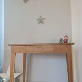 Raw wood desk, 1960s