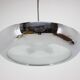 Functionalist Chrome Pendant UFO by Josef Hurka for Napako, 1930s