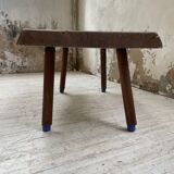 Brutalist oak coffee table