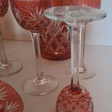 Crystal liqueur service from Saint Louis, Massenet model.