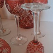 Crystal liqueur service from Saint Louis, Massenet model.