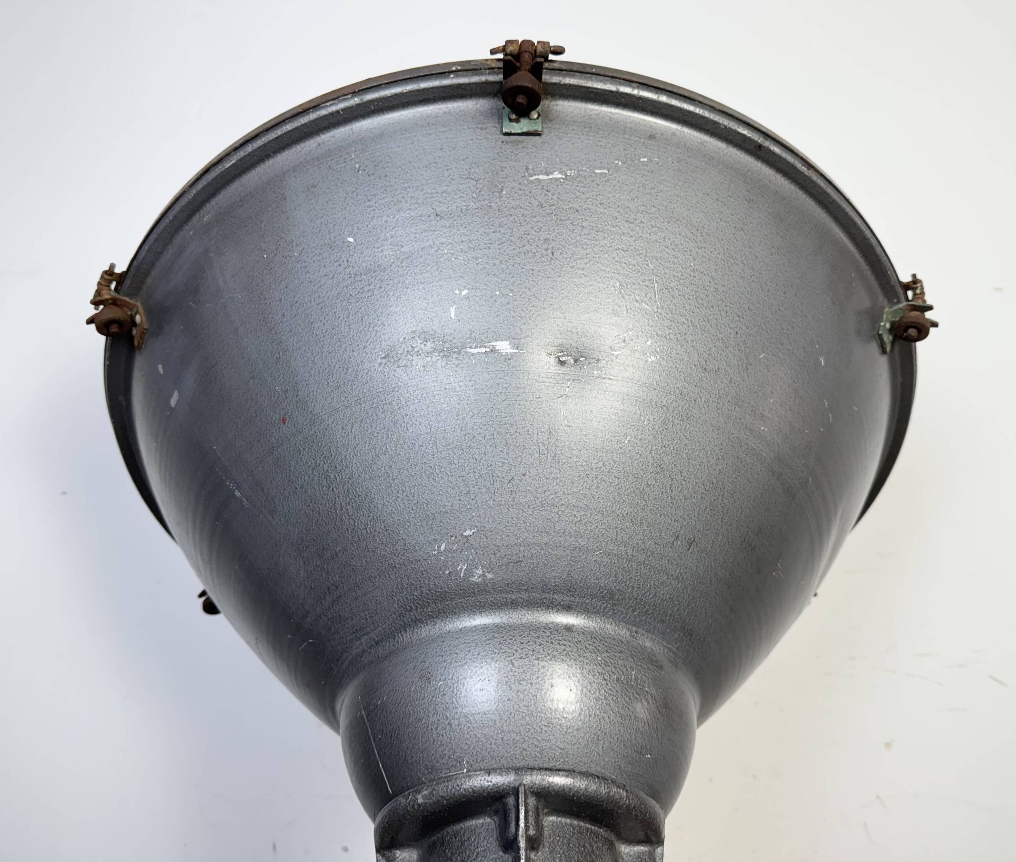 Large Vintage Industrial Aluminium Factory Wall Spotlight, 1970s