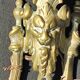 Series d e 3 applied in bronze/lion's head