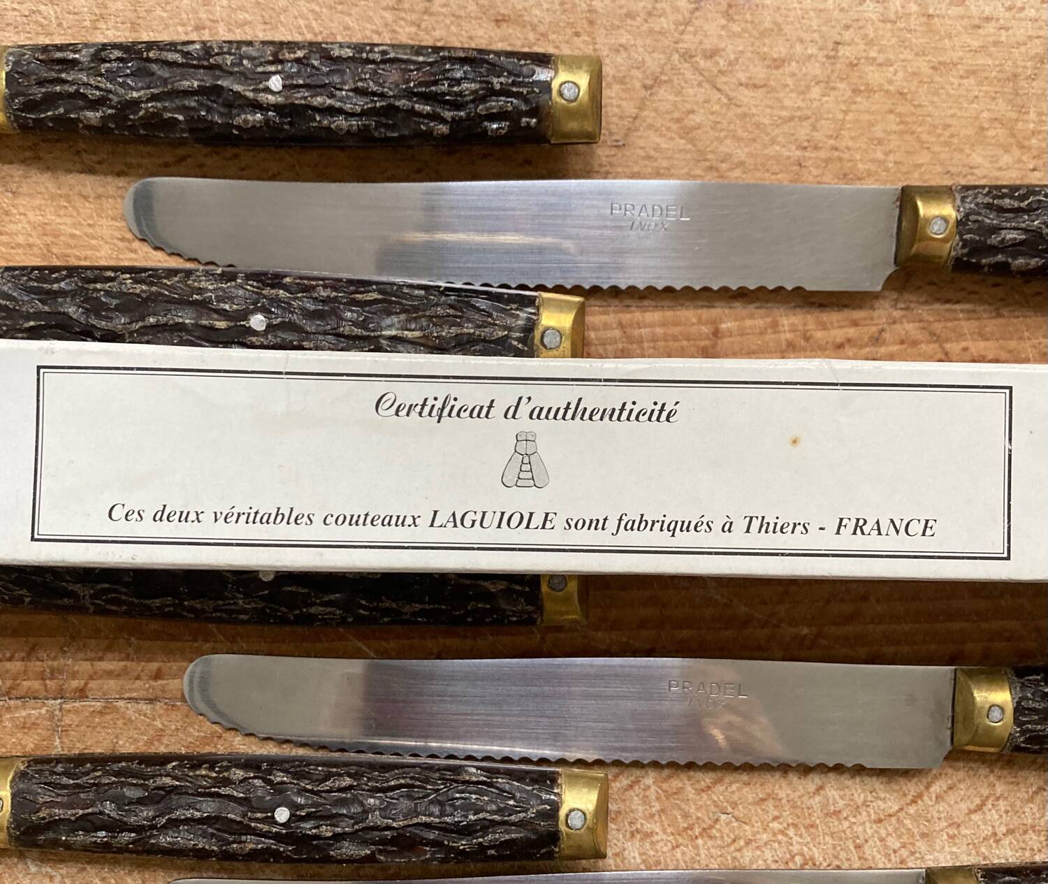 Set of 10 Pradel Laguîole knives