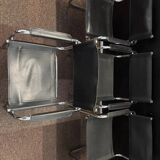 Set of 4 Armchairs in the style of Marcel Breuer – sled base