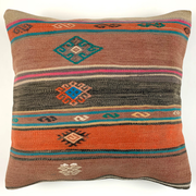 Vintage Turkish kilim cushion cover 55x55cm