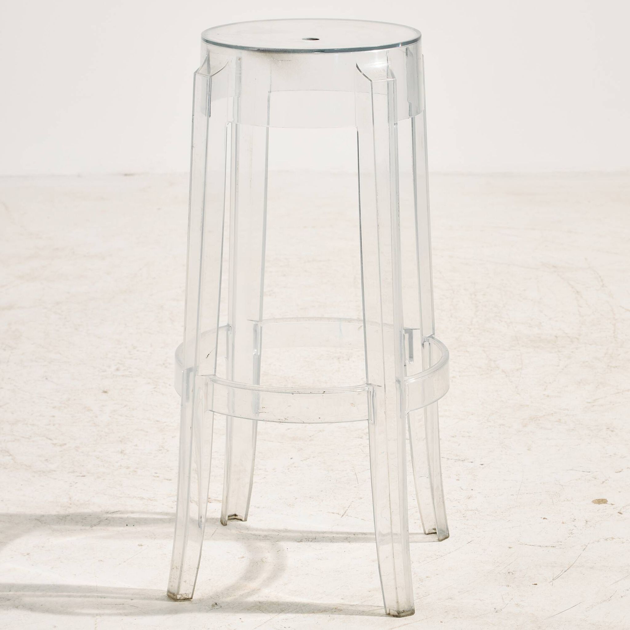Tabouret de bar Charles Ghost par Philippe Starck pour Kartell