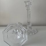 Pair of crystal candlesticks