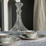 Vintage glass decanter in hot air balloon style H31 D18