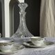 Vintage glass decanter in hot air balloon style H31 D18