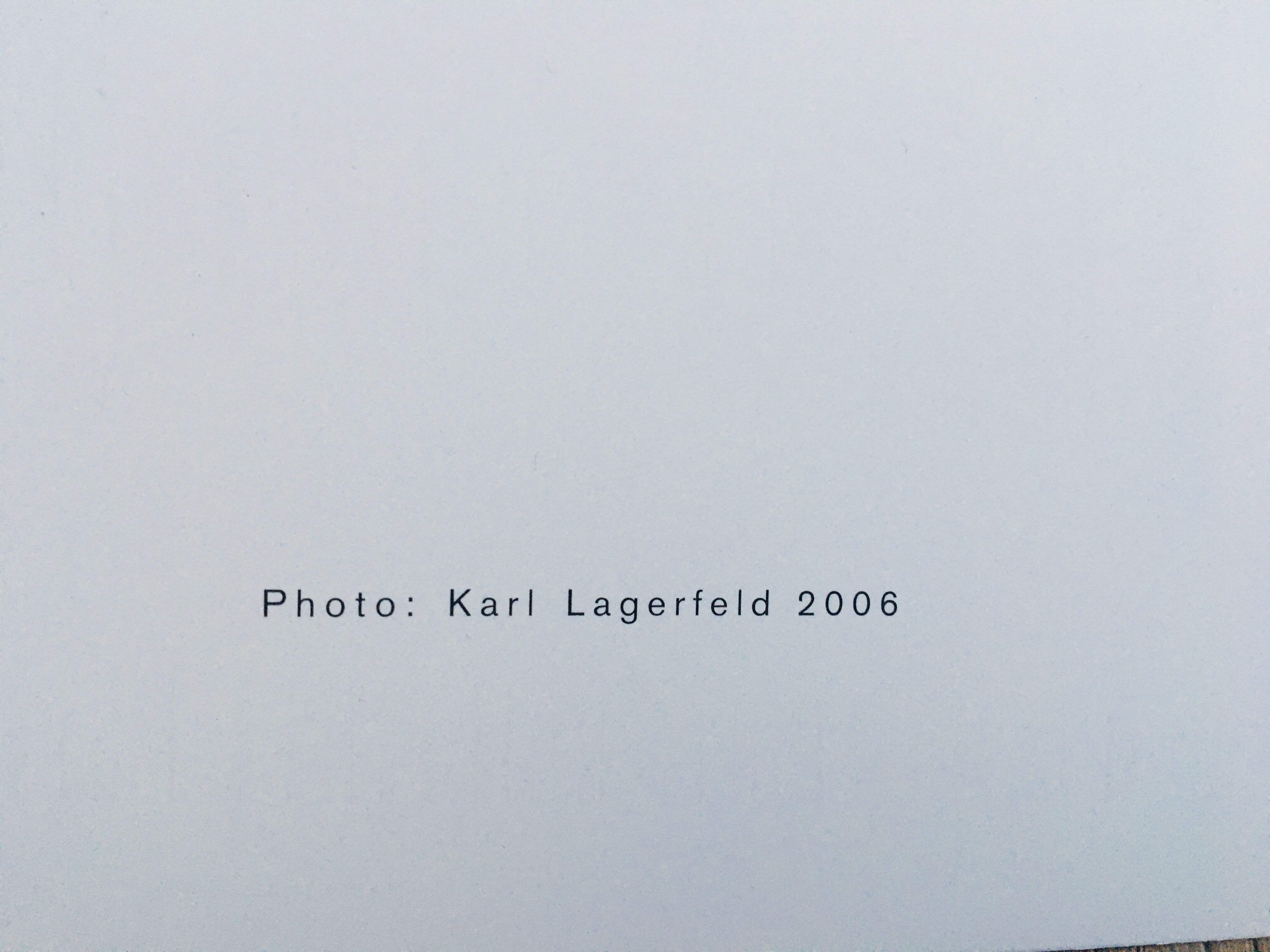 Photography by Karl Lagerfeld, Haute Couture Collection 2006