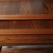 Brutalist rustic XXL farm table "Olavi" in stained elm NF furniture for 12 guests