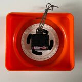 Vintage Orange Clock from Meister-Anker