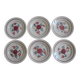 6 vintage Céranord St Amand flat plates from the 50s