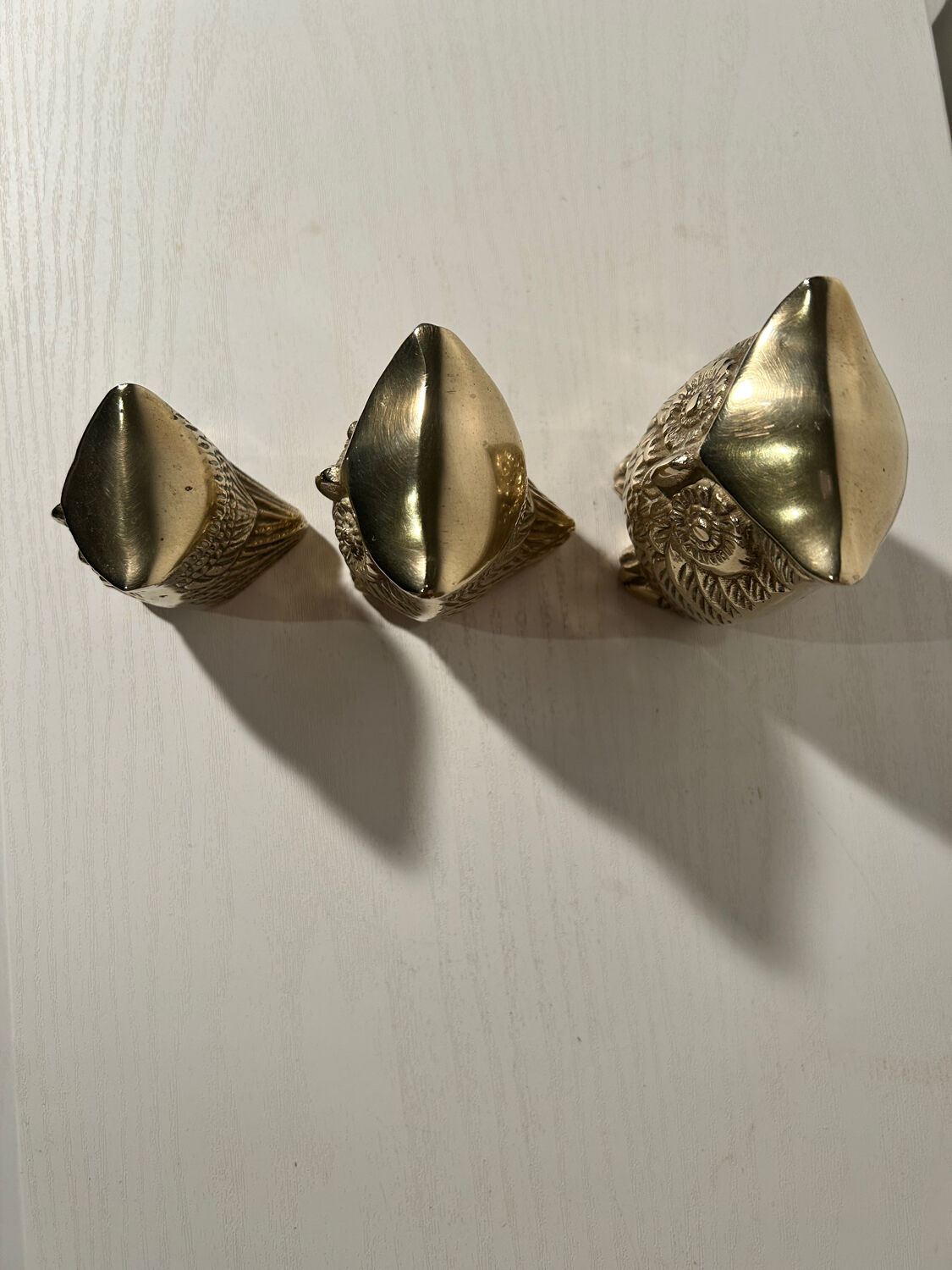 3 owls golden brass owl