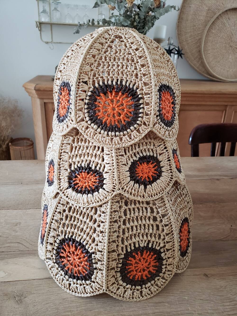 Set of 3 vintage lampshades