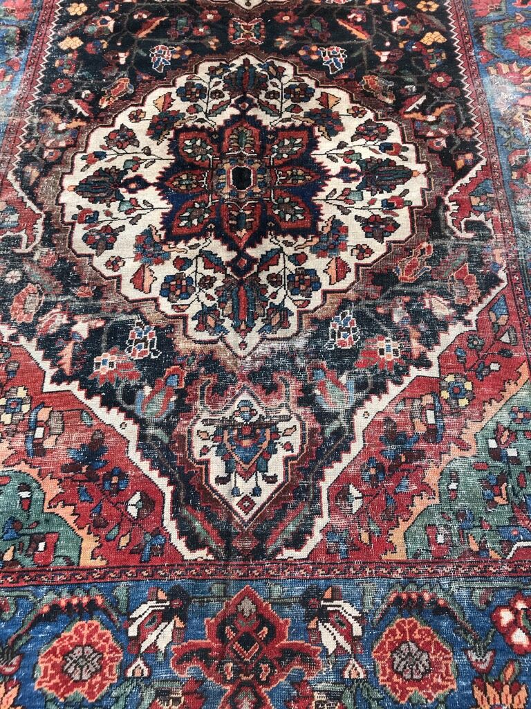 Carpet old persian bakhtiar made hand 176 x 300 cm