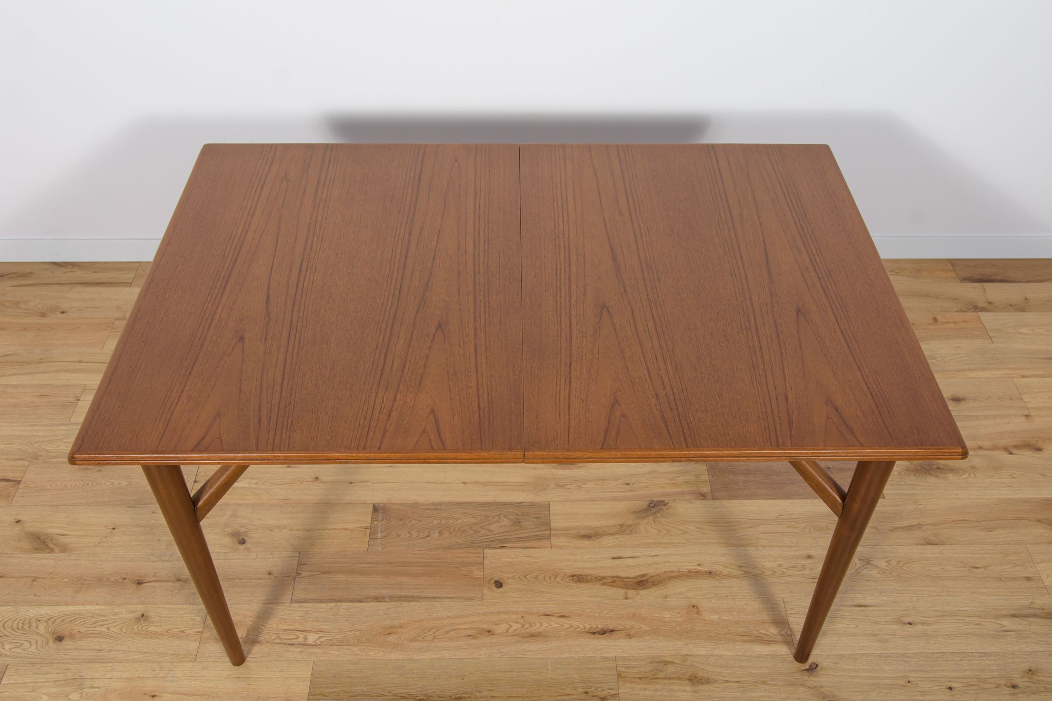 Table à manger en teck extensible du milieu du siècle Everest, années 1960