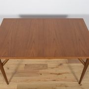 Table à manger en teck extensible du milieu du siècle Everest, années 1960