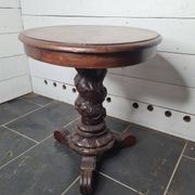Pedestal table, oak coffee table