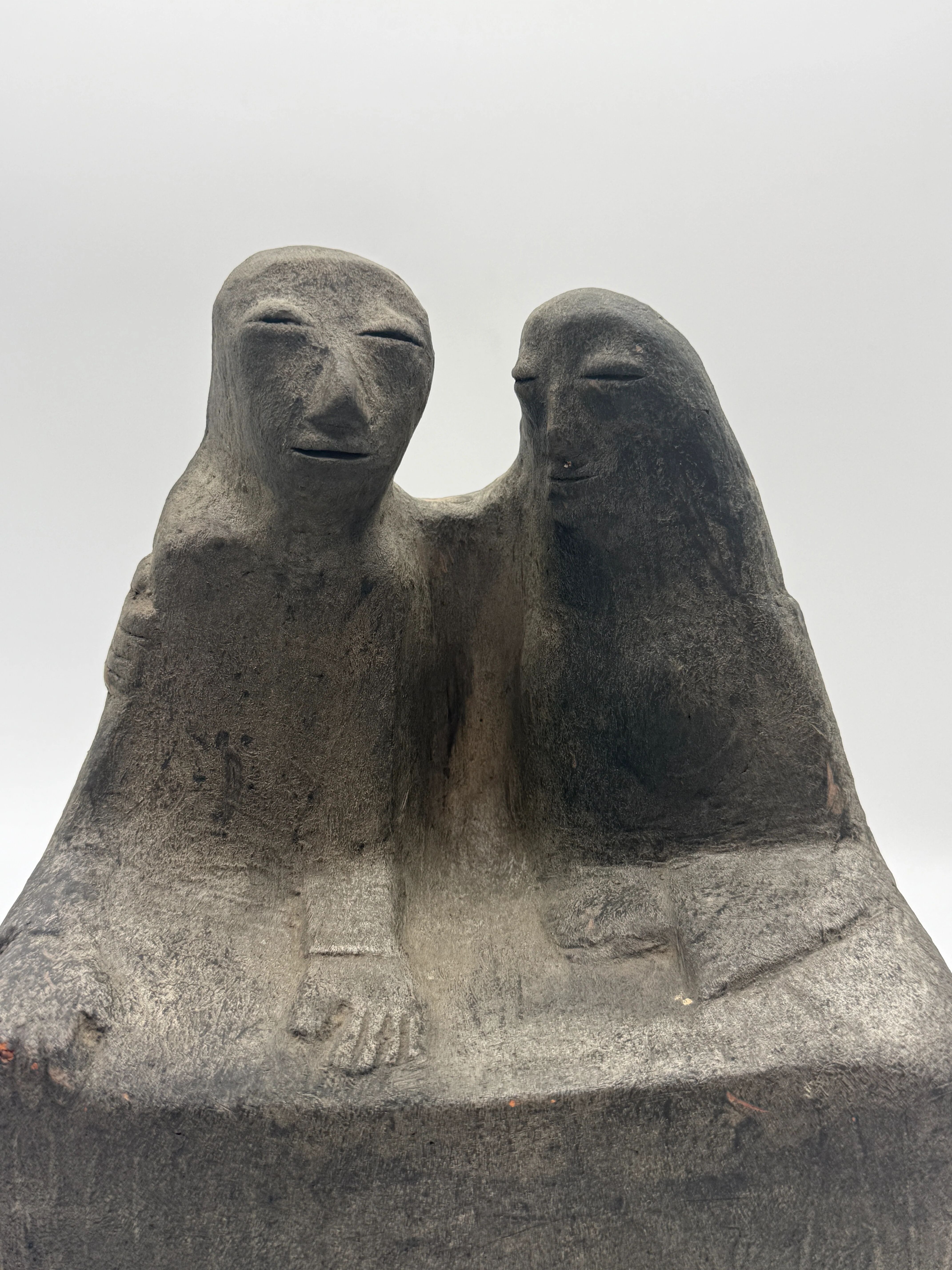 Sculpture en céramique "Coppia" Clizia (Mario Giani), Italie, 1970s