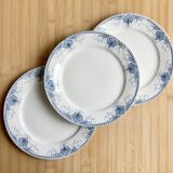 3 Terre de fer plates / U&C Sarreguemines "Germaine"