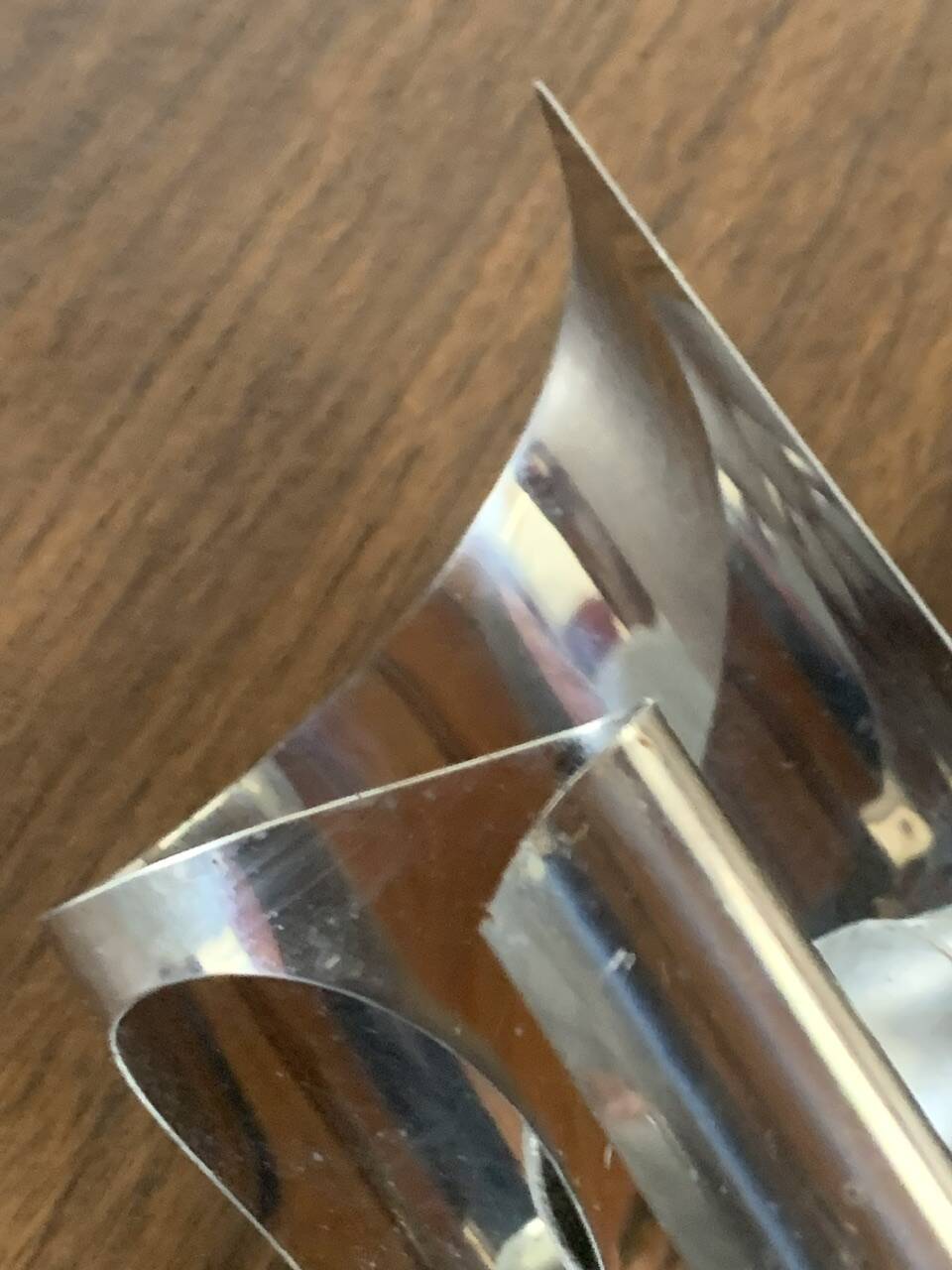 Pair of vintage chrome wall lights, circa 70's