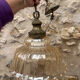 1970s Vintage Amber Glass Pendant Light