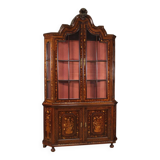 Elegant 20th Century Dutch Inlaid Display Cabinet