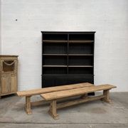 Pair of solid oak benches