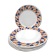 Six plates badonviller earthenware