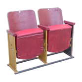 Vintage 1950s cinema chair