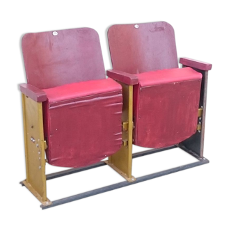 Vintage 1950s cinema chair