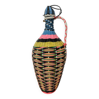 large scoubidou bottle from the 60s