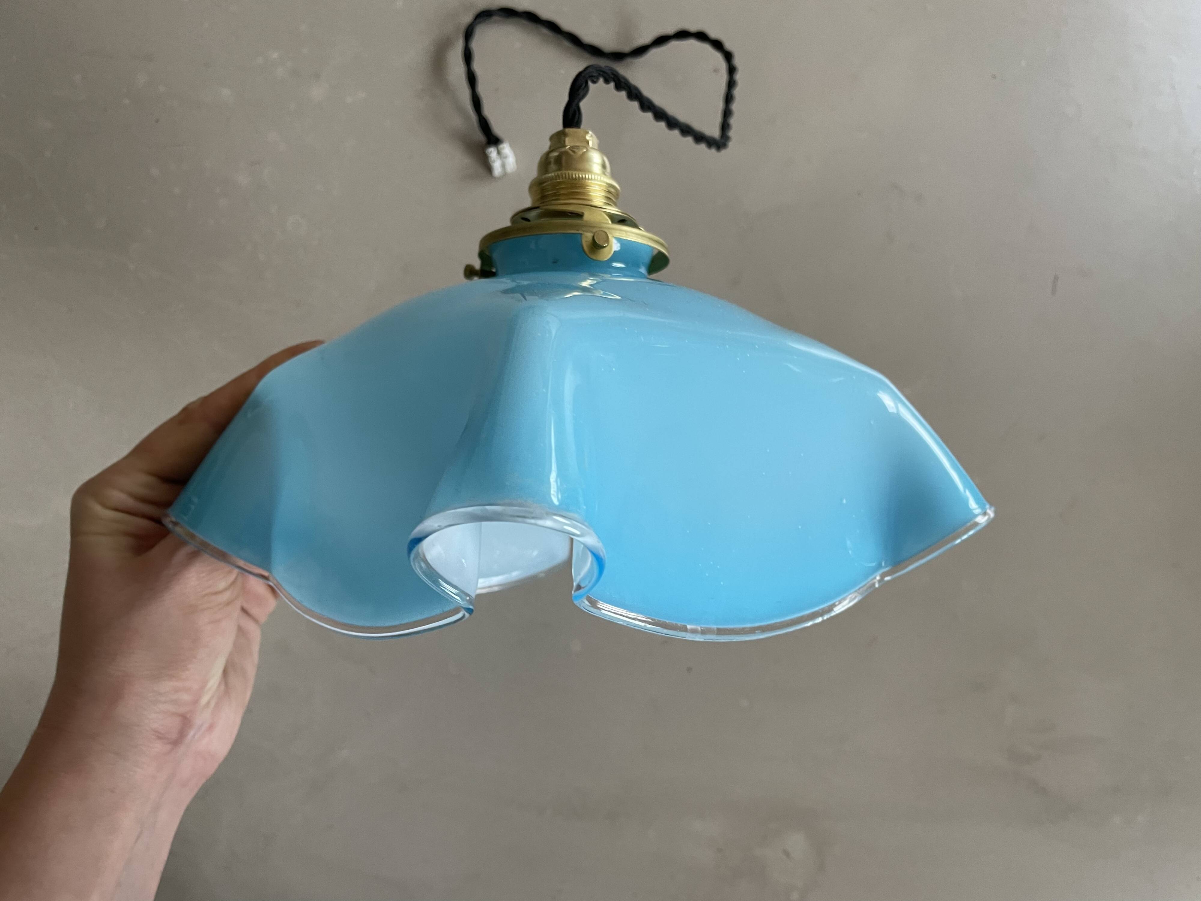 Vintage glass pendant light