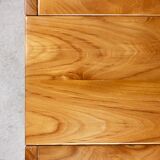 Asymmetrical solid elm coffee table Maison Regain