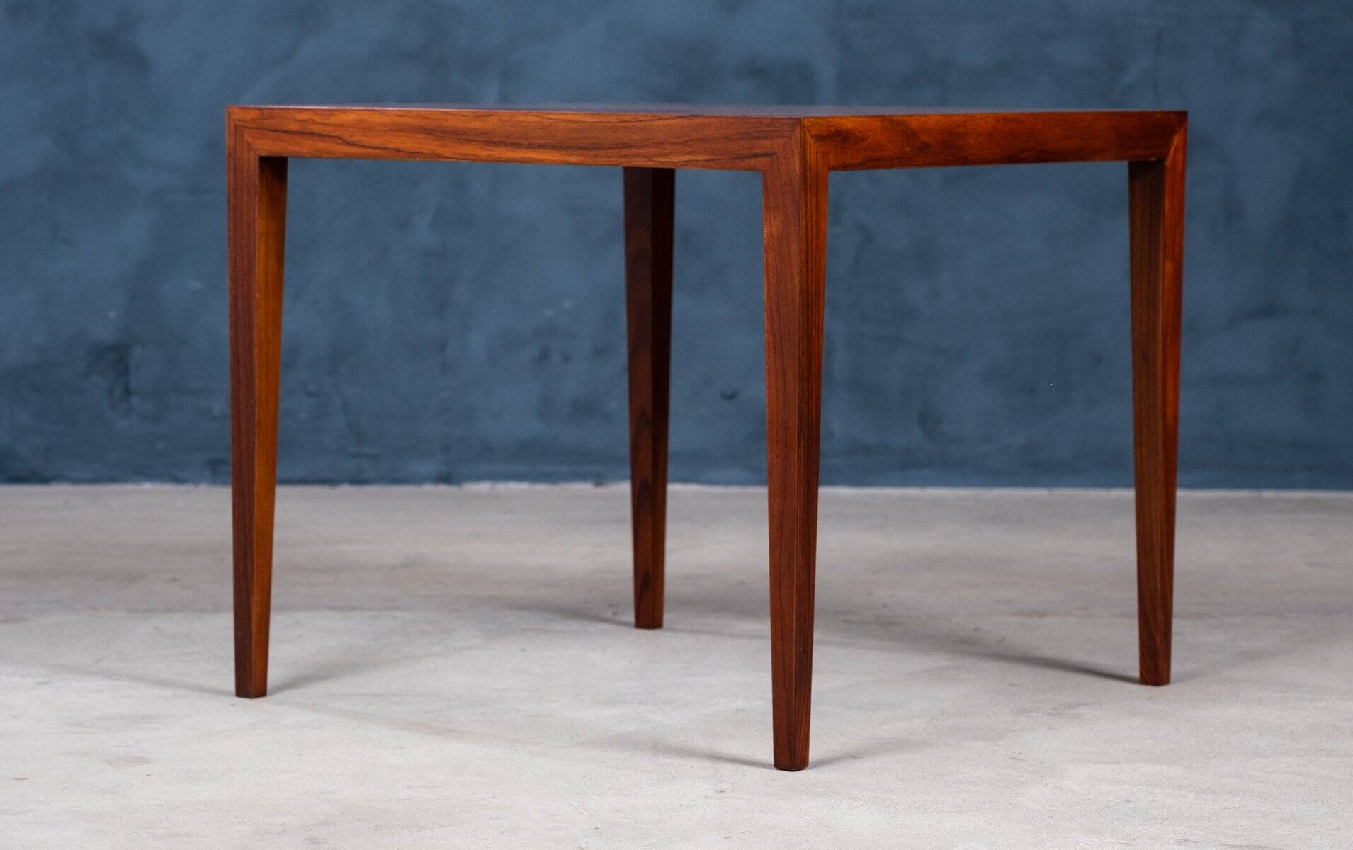 Mid-Century Coffee or Side Table in Rosewood by Severin Hansen for Haslev Møbelsnedkeri, Denmark, 1950s