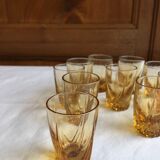 Set of 10 old liqueur glasses