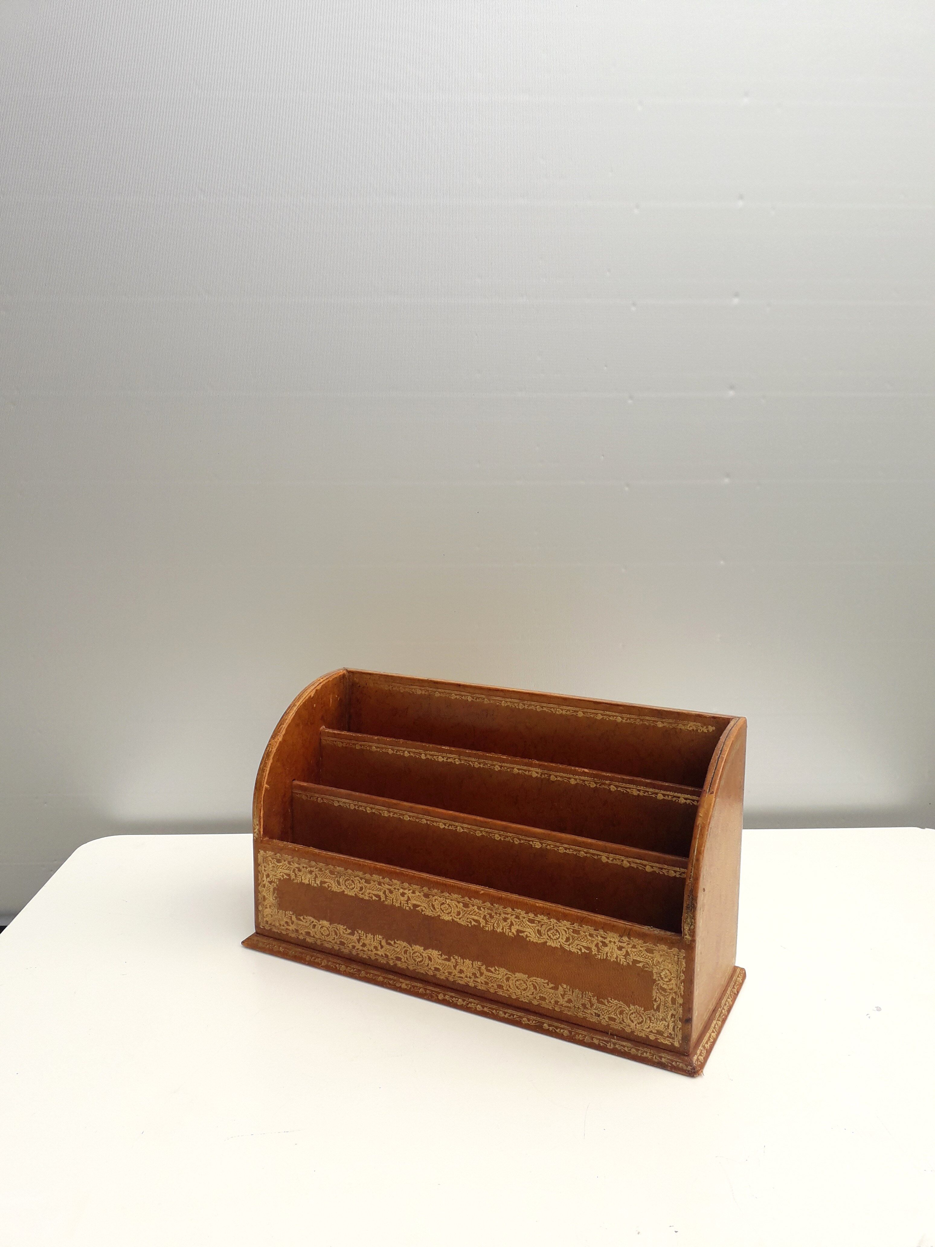 Office document holder - French leather - 1960