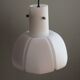 Suspension lamp, white opaline, Glashütte Limburg, Germany 1960