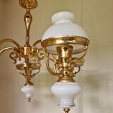Luste in gilded bronze and analed opalines 80