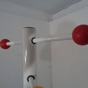 Italian Tubular Coat Rack, 1970s