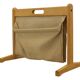 Porte-revues en chêne et jute