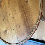 Braided rattan table
