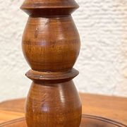 Vintage wooden candle holder