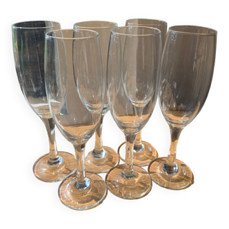 6 flûtes champagne vin