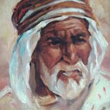 Emile Deckers portrait of an old man