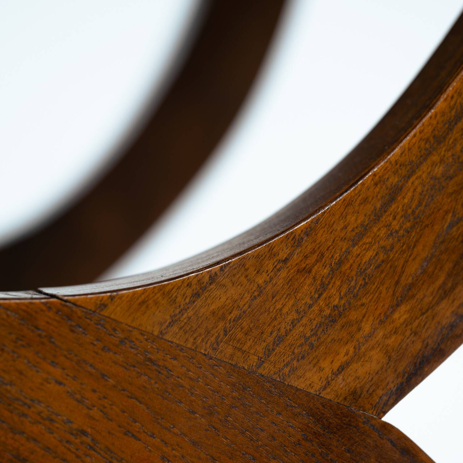 Pierre Lottier brown Spanish leather Slipper chairs by Almazan, 1950s