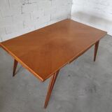Vintage compass foot dining table